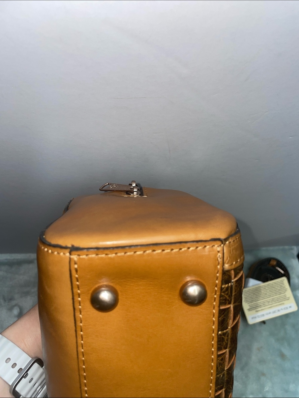 NWT Patricia Nash ‘Rodez’ Mini Barrel Satchel - Picture 8 of 12